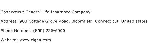 Connecticut General Life Insurance Company Address, Contact Number of Connecticut General Life ...