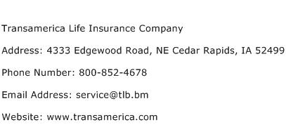  transamerica life insurance
