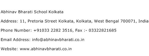 Abhinav Bharati School Kolkata Address Contact Number