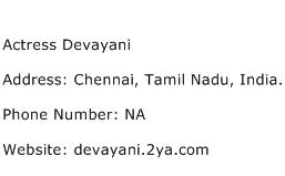 Actress Devayani Address Contact Number