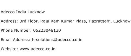 Adecco India Lucknow Address Contact Number