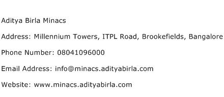 Aditya Birla Minacs Address Contact Number