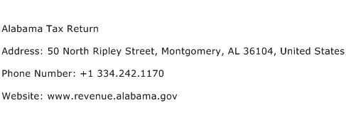 Alabama Tax Return Address Contact Number