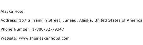 Alaska Hotel Address Contact Number