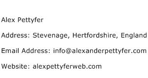 Alex Pettyfer Address Contact Number