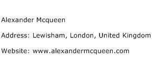 Alexander Mcqueen Address Contact Number