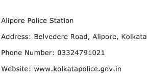 Alipore Police Station Address Contact Number