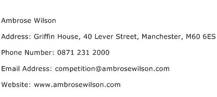 Ambrose Wilson Address Contact Number