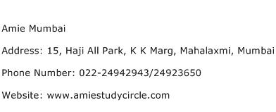 Amie Mumbai Address Contact Number