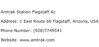 Amtrak Station Flagstaff Az Address Contact Number