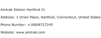 Amtrak Station Hartford Ct Address Contact Number