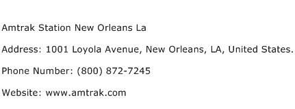 Amtrak Station New Orleans La Address Contact Number