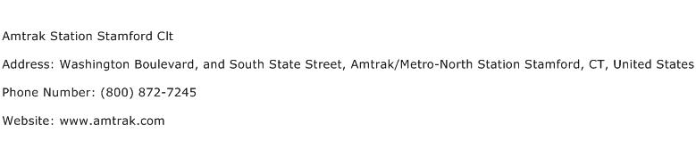 Amtrak Station Stamford Clt Address Contact Number