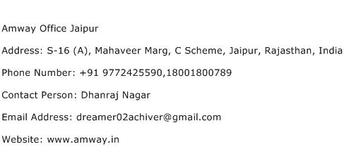 Amway Office Jaipur Address Contact Number