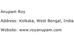 Anupam Roy Address Contact Number