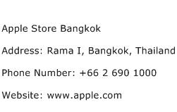 Apple Store Bangkok Address Contact Number