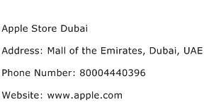 Apple Store Dubai Address Contact Number