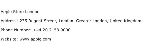 Apple Store London Address Contact Number
