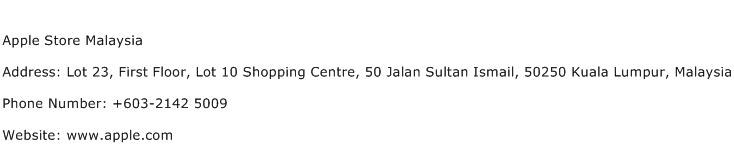Apple Store Malaysia Address Contact Number
