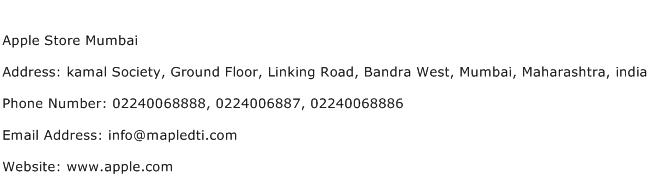 Apple Store Mumbai Address Contact Number