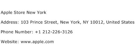 Apple Store New York Address Contact Number