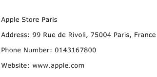 Apple Store Paris Address Contact Number