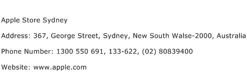 Apple Store Sydney Address Contact Number