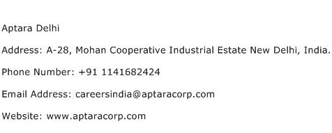 Aptara Delhi Address Contact Number