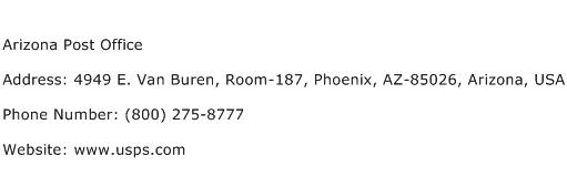 Arizona Post Office Address Contact Number