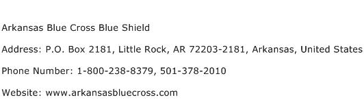 Arkansas Blue Cross Blue Shield Address Contact Number