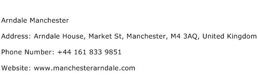 Arndale Manchester Address Contact Number