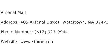 Arsenal Mall Address Contact Number