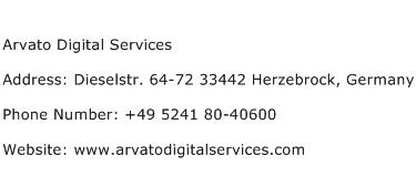 Arvato Digital Services Address Contact Number