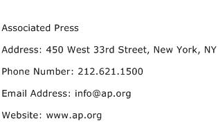 Associated Press Address Contact Number