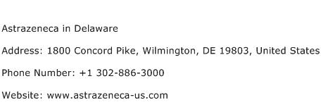 Astrazeneca in Delaware Address Contact Number