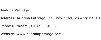 Audrina Patridge Address Contact Number