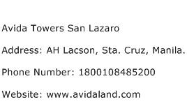 Avida Towers San Lazaro Address Contact Number