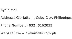 Ayala Mall Address Contact Number