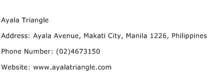Ayala Triangle Address Contact Number
