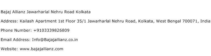 Bajaj Allianz Jawarharlal Nehru Road Kolkata Address Contact Number