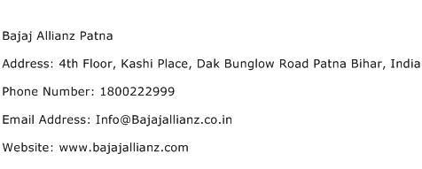 Bajaj Allianz Patna Address Contact Number