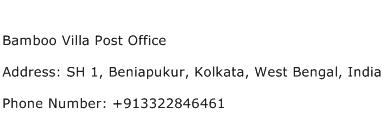 Bamboo Villa Post Office Address Contact Number