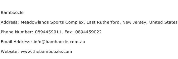 Bamboozle Address Contact Number