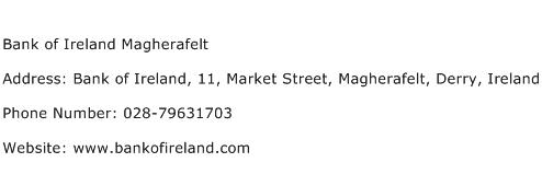 Bank of Ireland Magherafelt Address Contact Number