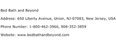 Bed Bath and Beyond Address, Contact Number of Bed Bath and Beyond