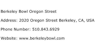 Berkeley Bowl Oregon Street Address Contact Number