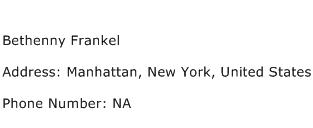 Bethenny Frankel Address Contact Number