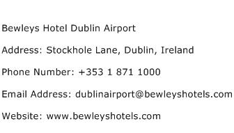 Bewleys Hotel Dublin Airport Address Contact Number
