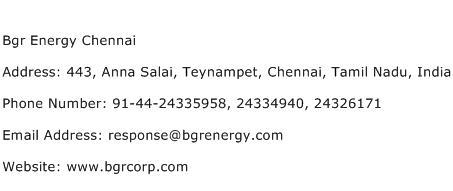 Bgr Energy Chennai Address Contact Number