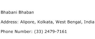 Bhabani Bhaban Address Contact Number